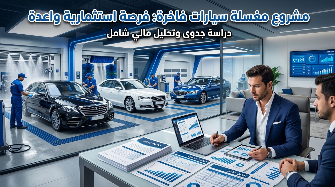 دراسة جدوى مشروع مغسلة سيارات حديثة وأهم أسرار النجاح