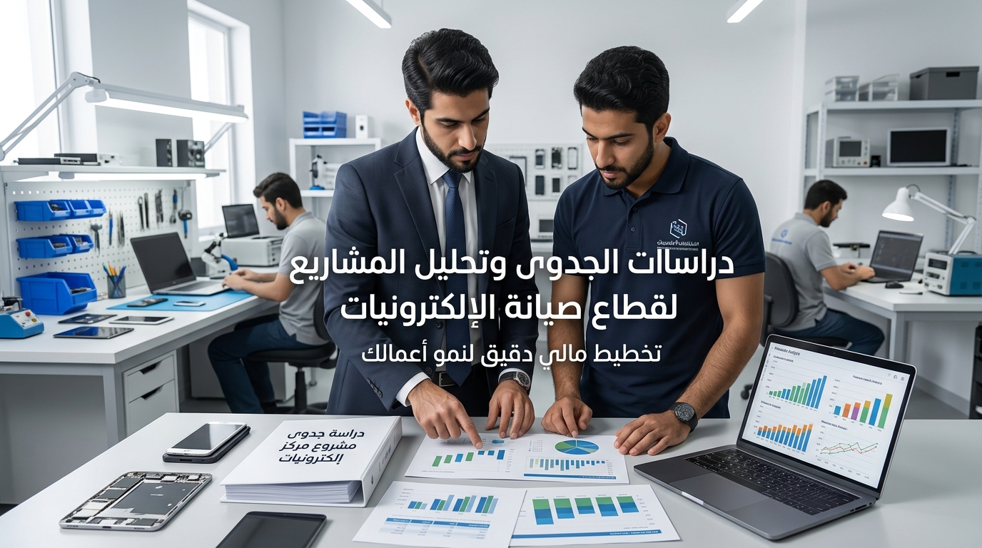 دراسة جدوى مشروع مركز صيانة أجهزة إلكترونية وأهم عوامل النجاح