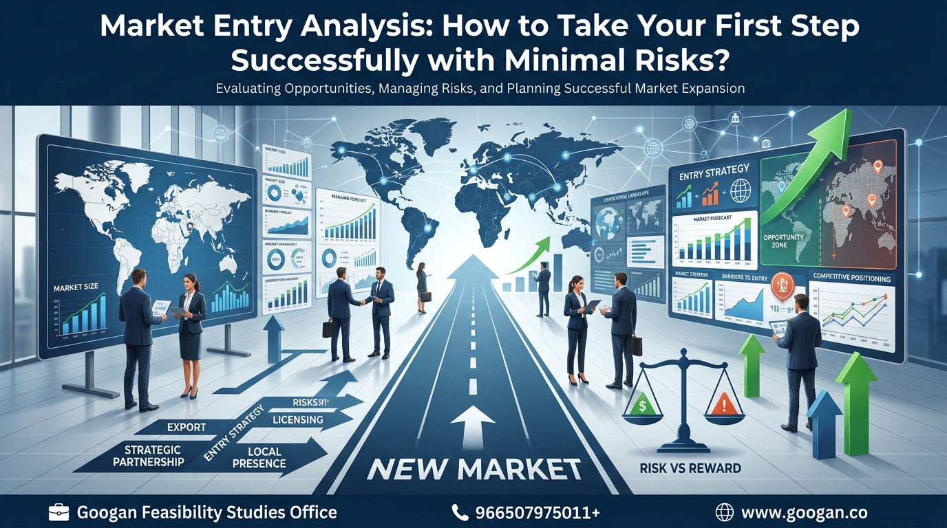 تحليل دخول السوق (Market Entry Analysis): كيف تخطو خطوتك الأولى بنجاح وبأقل المخاطر؟