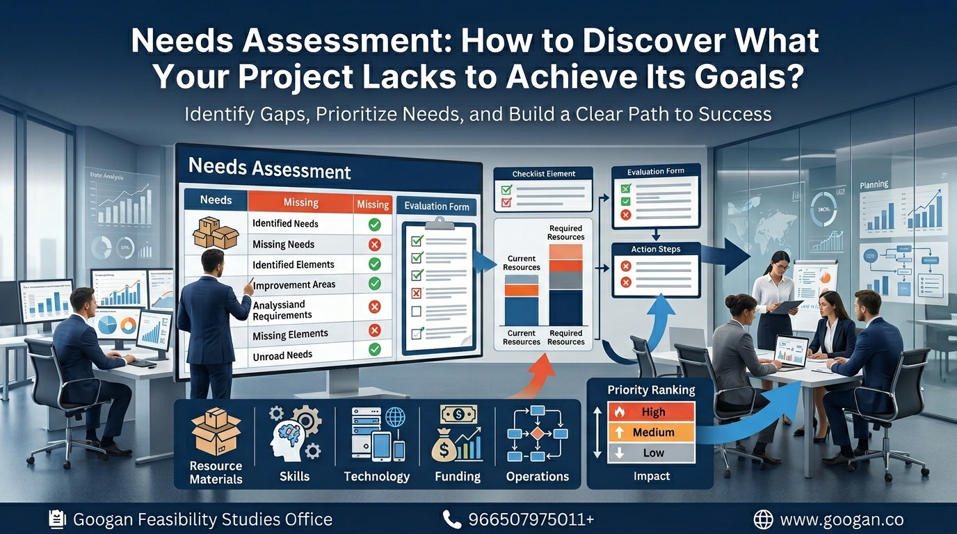 تقييم الاحتياجات (Needs Assessment): كيف تكتشف ما ينقص مشروعك لتحقيق أهدافه؟