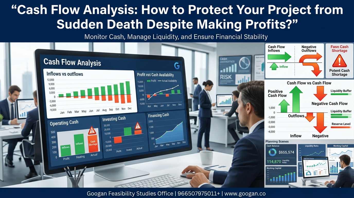 تحليل التدفق النقدي (Cash Flow Analysis): كيف تحمي مشروعك من الموت المفاجئ رغم تحقيق الأرباح؟