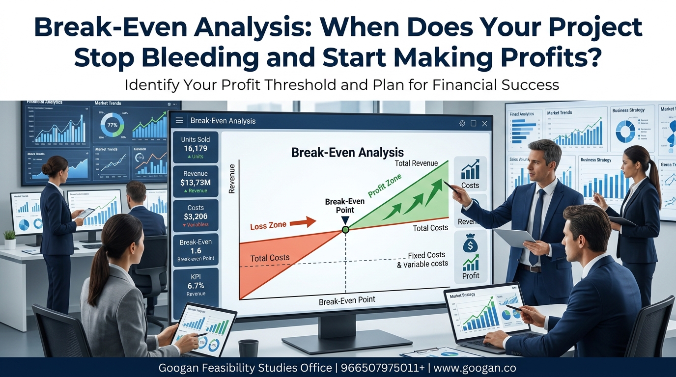 تحليل نقطة التعادل (Break-Even Analysis): متى يتوقف مشروعك عن النزيف ويبدأ في جني الأرباح؟