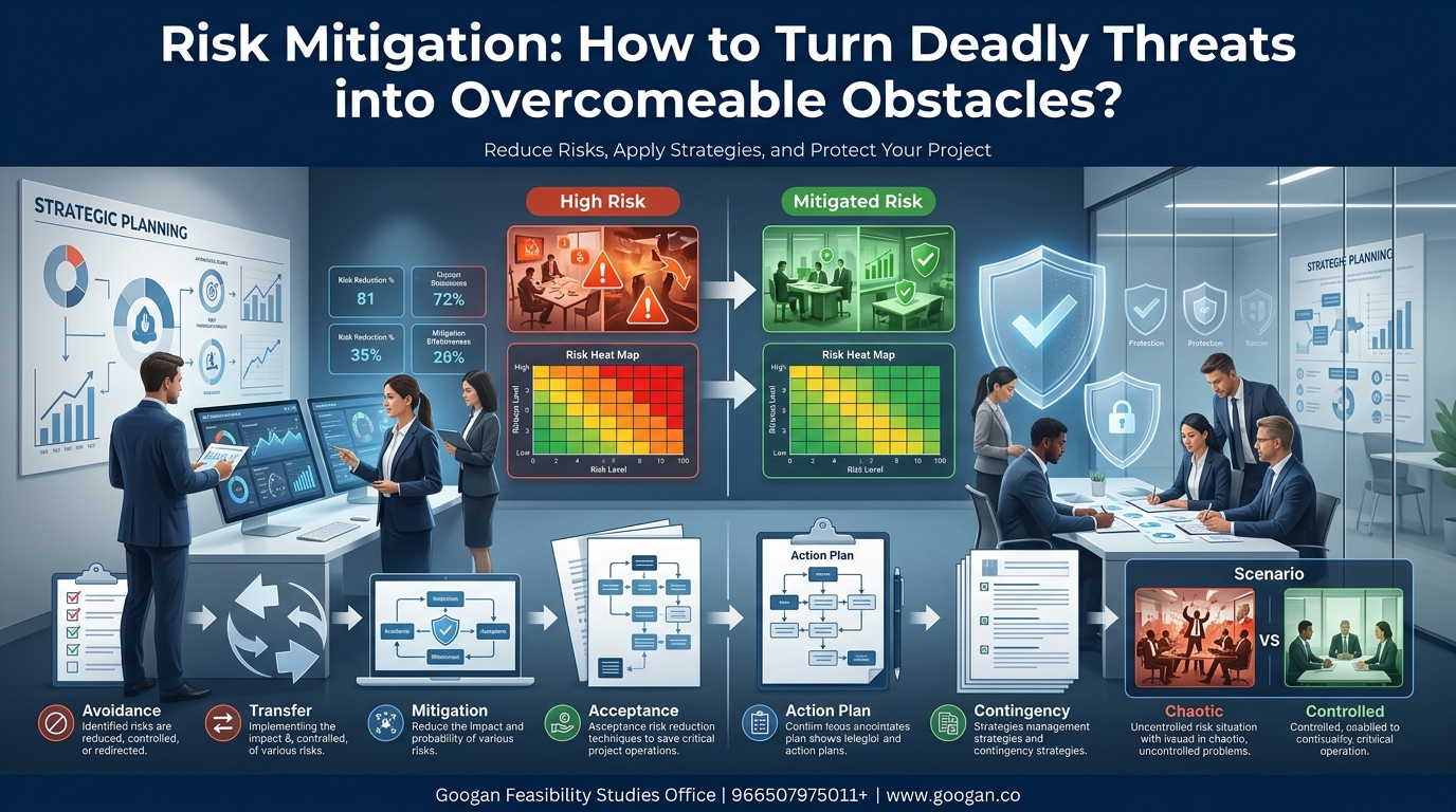 تخفيف المخاطر (Risk Mitigation): كيف تحول التهديدات القاتلة إلى عقبات يمكن تجاوزها؟