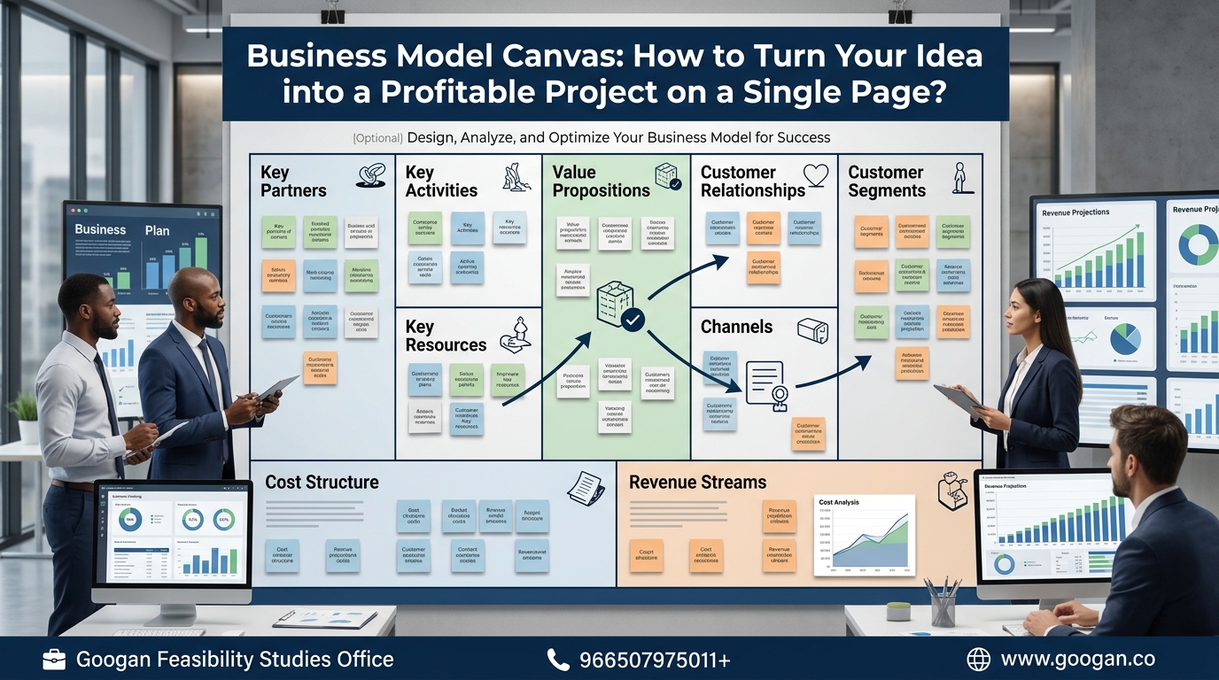 نموذج العمل التجاري (Business Model Canvas): كيف تحول فكرتك إلى مشروع مربح على ورقة واحدة؟